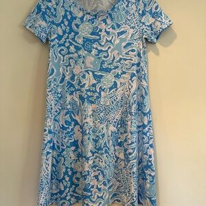 Lilly Pulitzer Blue and Pink Patterned Dress